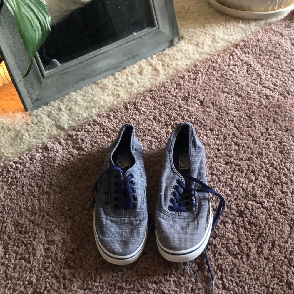 thin striped purple vans